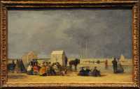 120 Eugène Boudin - L'heure du bain à Deauville (1865)