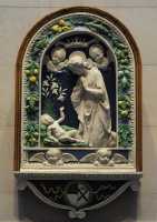 073 Andrea della Robbia - Adoration de l'enfant (± 1475)