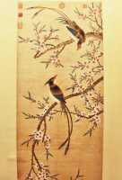 178 Yu Xing (1692-1774) Deux oiseaux Shoudai - Quing **