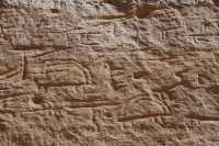 080 Les chariots - Gravures rupestres égyptiennes