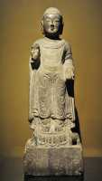 087 Buddha Shakyamuni de pierre - Zhou du Nord (580)