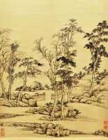 166 Wang Hui (1632-1717) Pavillons (1712) d'après Ni Zan **