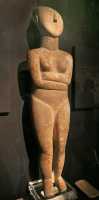 166 - Cyclades (Culture Keros-Syros 2700-2600) Figurine de marbre