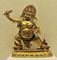 257 Un Vajra protecteur - Bronze doré tibetain - Qing (1644-1911)
