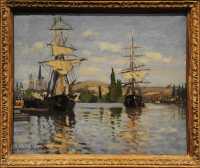 125 Monet - Navires sur la Seine à Rouen (1872)