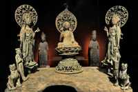 095 Trois Buddhas amitabha - Sui (581-618) Bronze