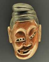 263 Masque de bois Tujia pour l'opéra Nuo - Quing (1644-1911)
