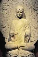 092 Buddha Shakyamuni de pierre - Qi du Nord (550-577)