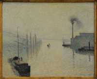 040 Pissarro - L'ile Lacroix. Lyon (1888)