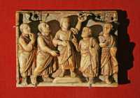 158 - Rome (420-430) Le Ressuscité invite Thomas à mettre ses doigts dans ses plaies - Style apparenté aux portes de Ste Sabine à Rome, fondée sous Célestin I (422-432) *