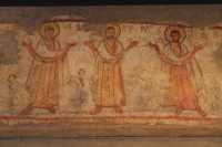 06 Césarée - Saints (± 600) Peinture murale dans un bâtiment du port