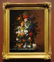 188 Bouquet et nid d'oiseau (1853) Severin Rosen peintre américain