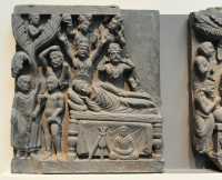 07 Buddha entre dans le nirvana - Inde - Gandhara - Dynastie Kushan (± 200)