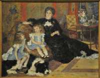 53 Pierre August Renoir - Mme Charpentier & ses enfants (Geogette-Berthe & Paul-Emile) - (1878)