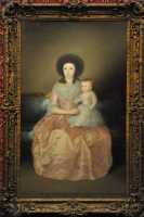 35 Francisco José de Goya y Lucientes - La comtesse d'Altamira et sa fille (1787-88)