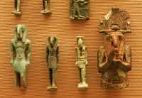 30 - Amulettes - Thot à tête d'Ibis, dieu des scribes, il préside à l'audition des morts au Tribunal d'Osiris