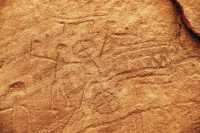 086 Les chariots - Gravures rupestres égyptiennes