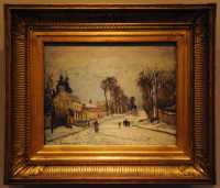 45 Camille Pissarro - Route de Versailles à Louveciennes (1869)