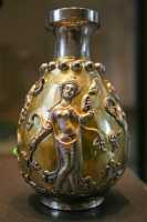 188 - Vase sassasanide, argent doré - 4 danseuses - Iran ± 500