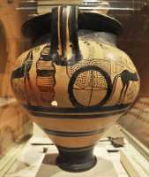 16 Cratère (vase à vin) au chariot - Type mycénien (1375-1350)