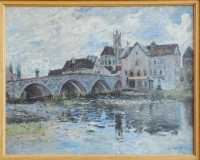 12 Sisley - Le pont de Moret .Effet d'orage (1887)