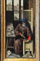 78 Triptyque de l'Annonciation - Joseph perce des trous - Atelier de Robert Campin (Tournai 1430±)