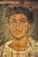092 Jeune homme barbu (120-150) Tempera (peinture au jaune d'oeuf) sur lin