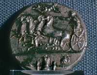 397 Décadrachme de Syracuse - 400 BC - Quadrige par Evainète (envers d'Aréthuse)