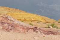 14 Makhtesh Gadol - Dunes fossilisées de sable de couleur