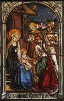 76 Vitrail - Adoration des Mages (Munich 1507)