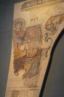 08 Mosaïque de a synagogue de Gaza (508 AD) David, comme Orphée, charme les animaux avec sa musique