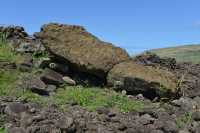 2 Moai renversé - Hanga Hahave