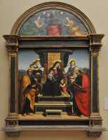 11 Raffaelo Sanzio - Vierge et enfant & J. Baptiste (habillés à la demande des Franciscaines de Pérouse) 1504