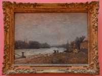 36 Après la débâcle, la Seine au pont de Suresnes (1880) Alfred Sisley