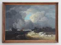 45 Boudin - Copie de Jacob Ruisdael (1853) Tempête près des digues de Hollande