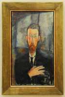 24 Modigliani - Paul Alexandre devant un vitrage