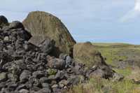 17 Moai renversé