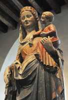 33 Vierge & enfant - Ile de France - Peinture d'origine sur calcaire (1350±)