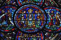 182 ND. de Chartres entourée de Prophètes au dessus d'Yves & Fulbert de Chartres