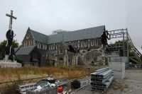 68 Cathédrale de Christchurch après le tremblemet de terre