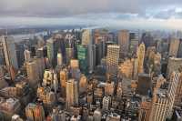 13 Soleil couchant sur West Midtown vu de l'Empire State building