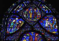 093 Baudoin donne à boire à Roland mourant - il annonce la mort de Roland à Charlemagne - Saint Gilles (6°s.) pardonne le péché de Charlemagne (Roland était le fils incestueux de Ch. et de sa soeur)