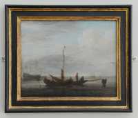 42 Willem Van de Velde (1633-1707) Barques sur une plage
