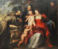 18 Pierre Paul Rubens - Ste famille avec Ste Anne J. Baptiste & St François (1630±)