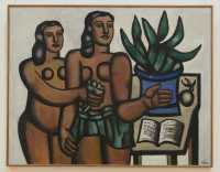 28 Les deux femmes au vase bleu (1935) Fernand Léger