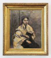 36 Corot - Jeune fille assise un livre àla main (± 1868)