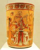 033 Vase Maya - Le jeune dieu du maïs - Guatemala (± 900)