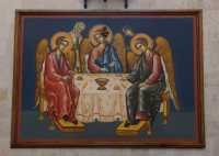 11 Trinité (sans le symbolisme de la Trinité de Roublev) -  Eglise grecque du puits de Jacob à Naplouse