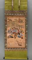 069 Mort de Narihira par Hanabusa Iccho (1652-1724) - Peinture sur papier (Période Edo)