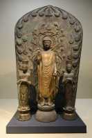 025 Triade Amitabha (Bronze) Période Kamakura 13°s
